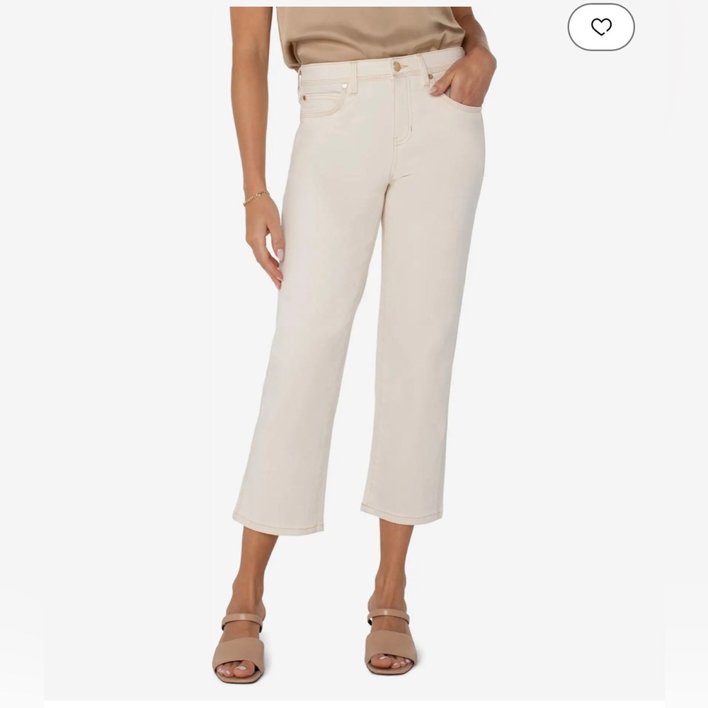 New Liverpool Los Angeles Cream cropped Jeans